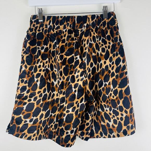 Inamorata cheetah print shorts high rise animal print size Small - Picture 7 of 8